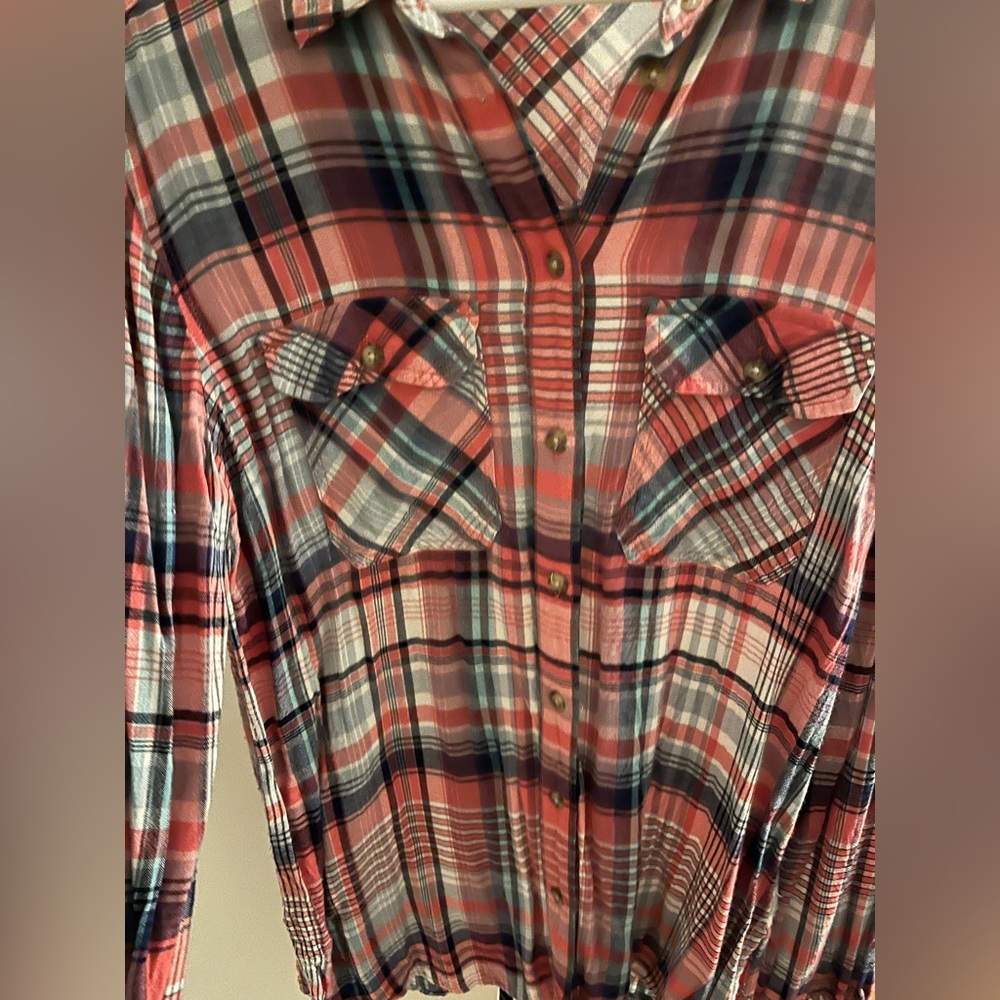 Flannel Button-Up Shirt - Picture 2 of 4